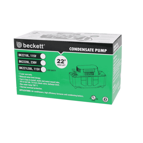 Bk222ul beckett condensate pumps & accessories jackson systems 10781
