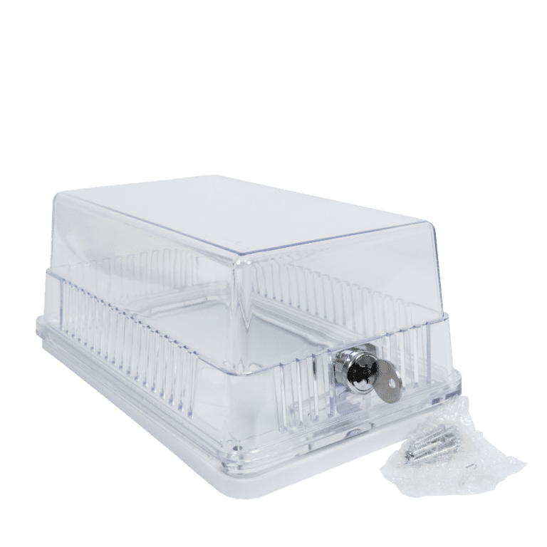 WhiteRodgers F290198 Universal Thermostat Guard with Clear Cover
