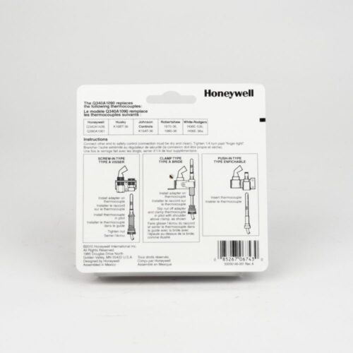 Q340a1090 honeywell thermocouples-thermopiles jackson systems 7349