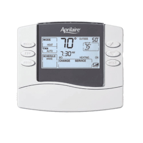 Aprilaire 8465 Programmable 2H/1C Thermostat, 5+1+1 Day with LCD