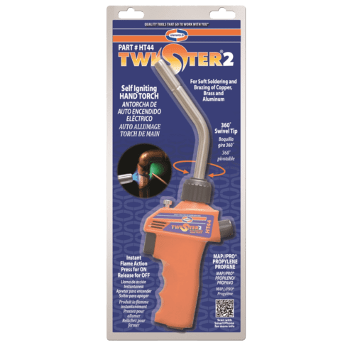 Uniweld ht44 twister 2 self igniting hand torch with 360-degree swivel tip