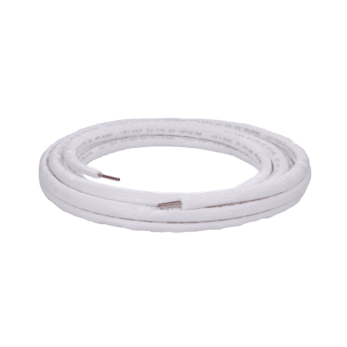 Diversitech wp1238-50 pre-insulated white pipe lineset, 50ft, 3/8 coil line, 1/2 insulation