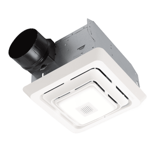 Broan spk80l 80 cfm exhaust fan with sensonic bluetooth speaker & led light