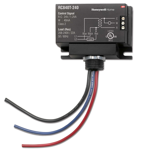 Honeywell Home Rc840T-277 Electromechanical Relay With 24V Transformer 1 Honeywell home rc840t-277 electromechanical relay with 24v transformer