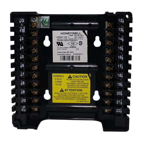 Honeywell Q7800A1005/B Universal Wiring Subbase 1 Q7800a1005/b honeywell wire jackson systems 18384