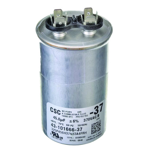 Rheem 43-101665-53 70/7.5 Mfd 370V Round Dual Run Capacitor – Reliable Compressor &Amp; Fan Support 1 43-101665-53 rheem capacitors jackson systems 20649