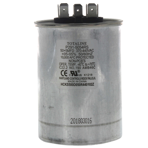 Carrier P291‑5054Rs Dual Run Capacitor 50/5 F, 440V 1 P291-5054rs carrier capacitors jackson systems 20795