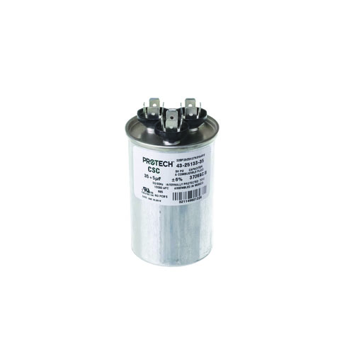 Rheem 43-25133-35 35/5 Mfd 370V Dual Run Capacitor – Reliable Hvac Motor Support 1 43-25133-35 rheem capacitors jackson systems 20835