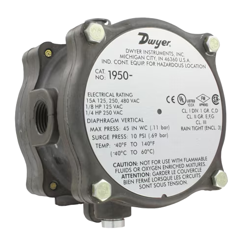 Dwyer 1950‑20‑2F Differential Pressure Switch 1 1950-20-2f dwyer electrical:pressure control jackson systems 23113