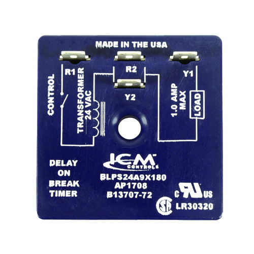 Amana B1370772Sp Time Delay Relay 180 Second 1 B1370772sp amana-goodman tools & other accessories jackson systems 24084