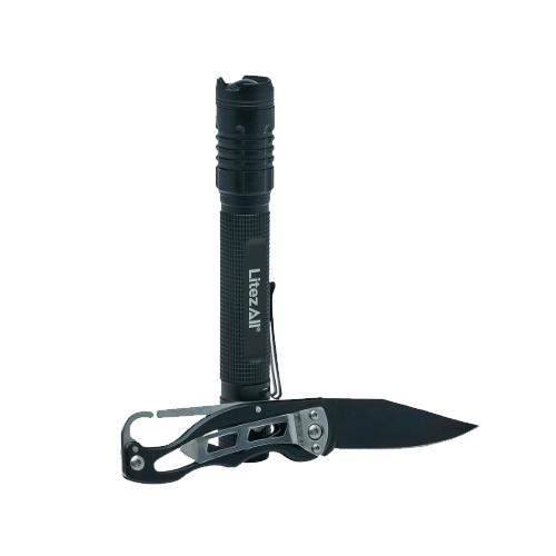 Litezall 24099-6/24 Compact 280 Lumen Tactical Flashlight &Amp; Pocket Knife Combo | Durable Edc Gear 1 24099-6/24 litezall hvac accessories & tools jackson systems 24103