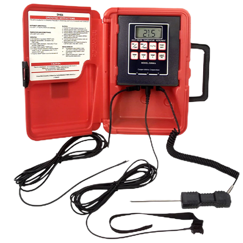 Cooper Atkins Sh66A-E 3-Zone Thermistor Temperature Instrument 1 Sh66a-e cooper atkins accessories jackson systems 26439