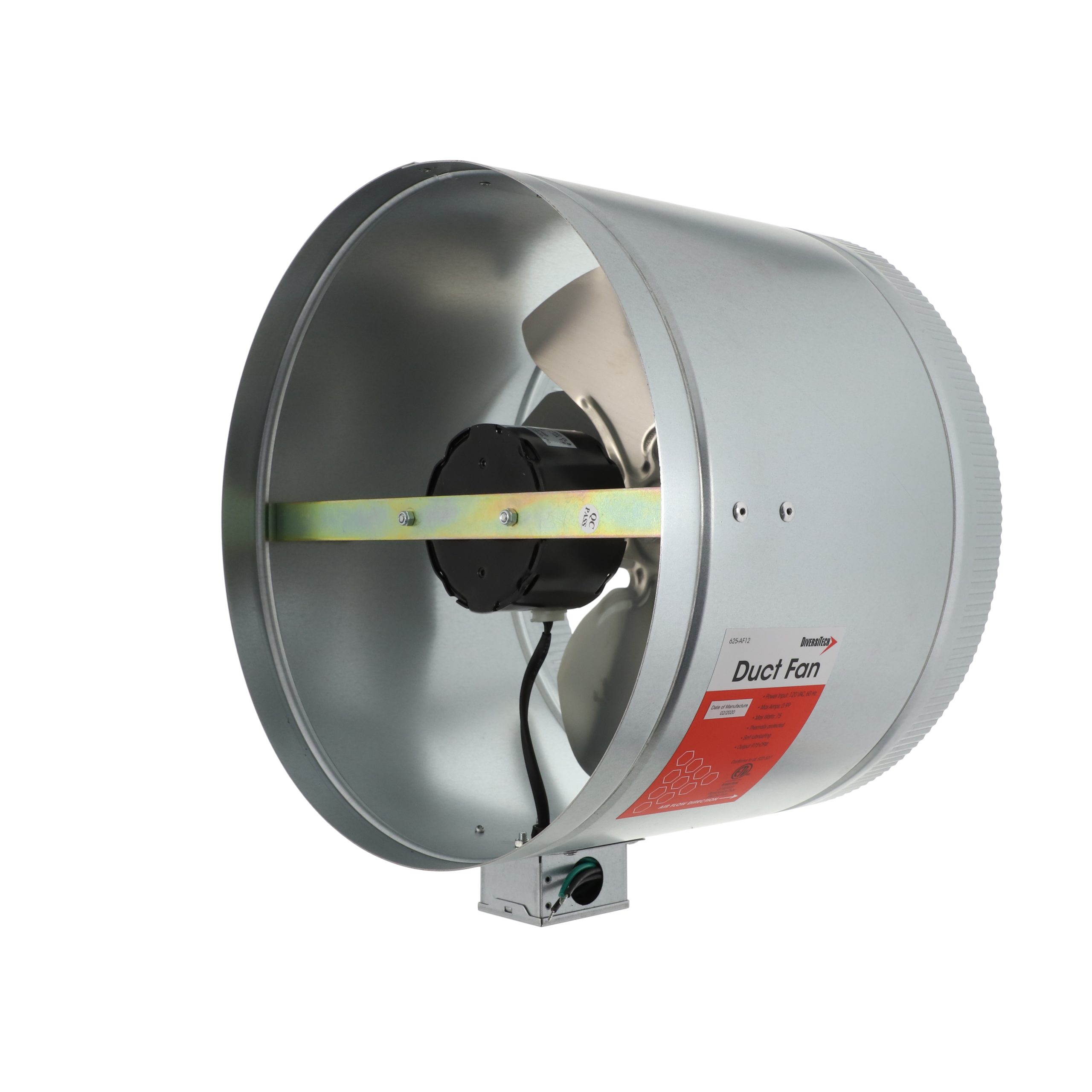 Diversitech 625-Af12 Duct Booster Fan, 12&Quot;, 975 Cfm, Inline 4 Diversitech 625-af12 duct booster fan, 12", 975 cfm, inline - image 4