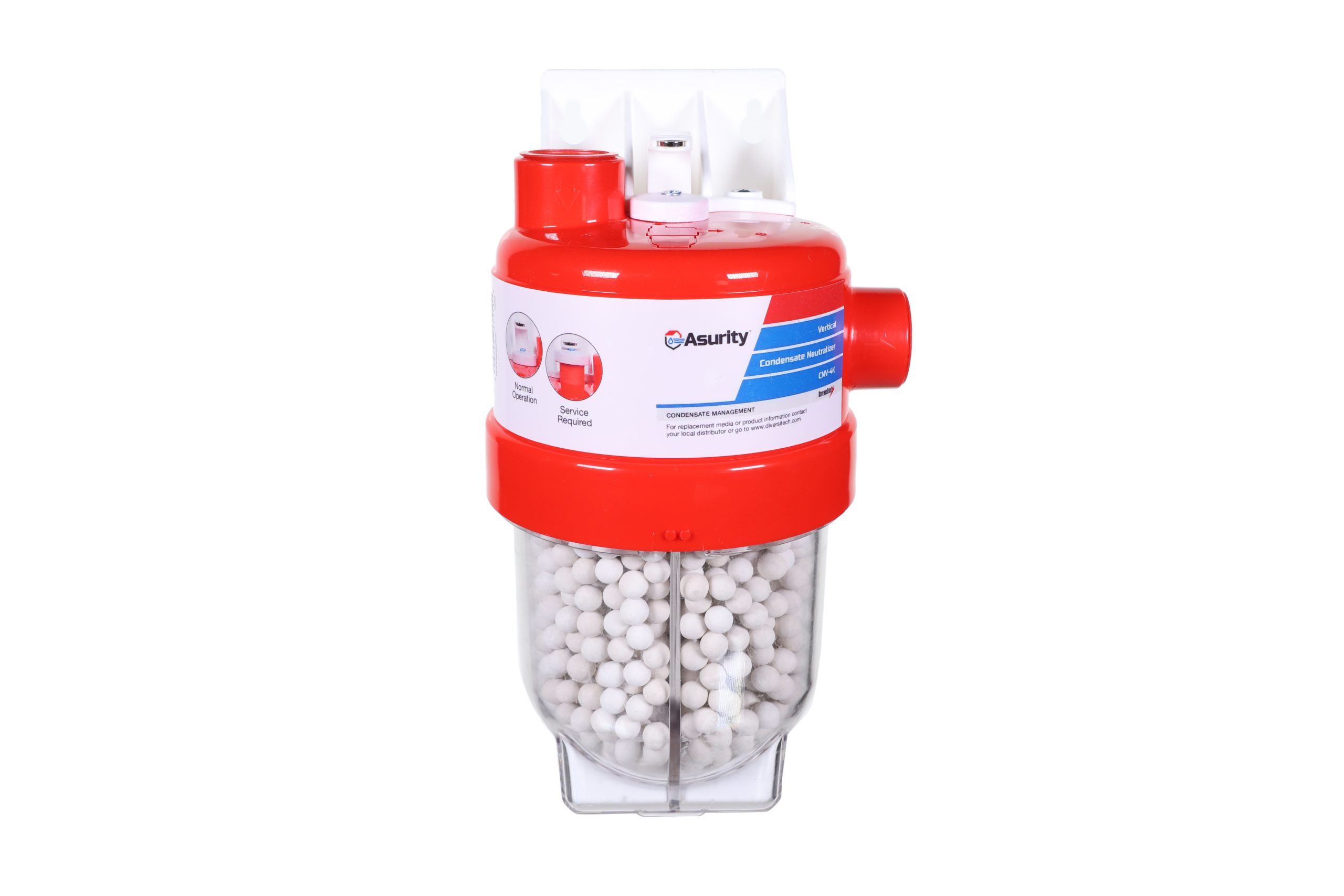 Asurity Cnv-4K Condensate Neutralizer Cartridge, Vertical Wall Mount 1 Asurity cnv-4k condensate neutralizer cartridge, vertical wall mount