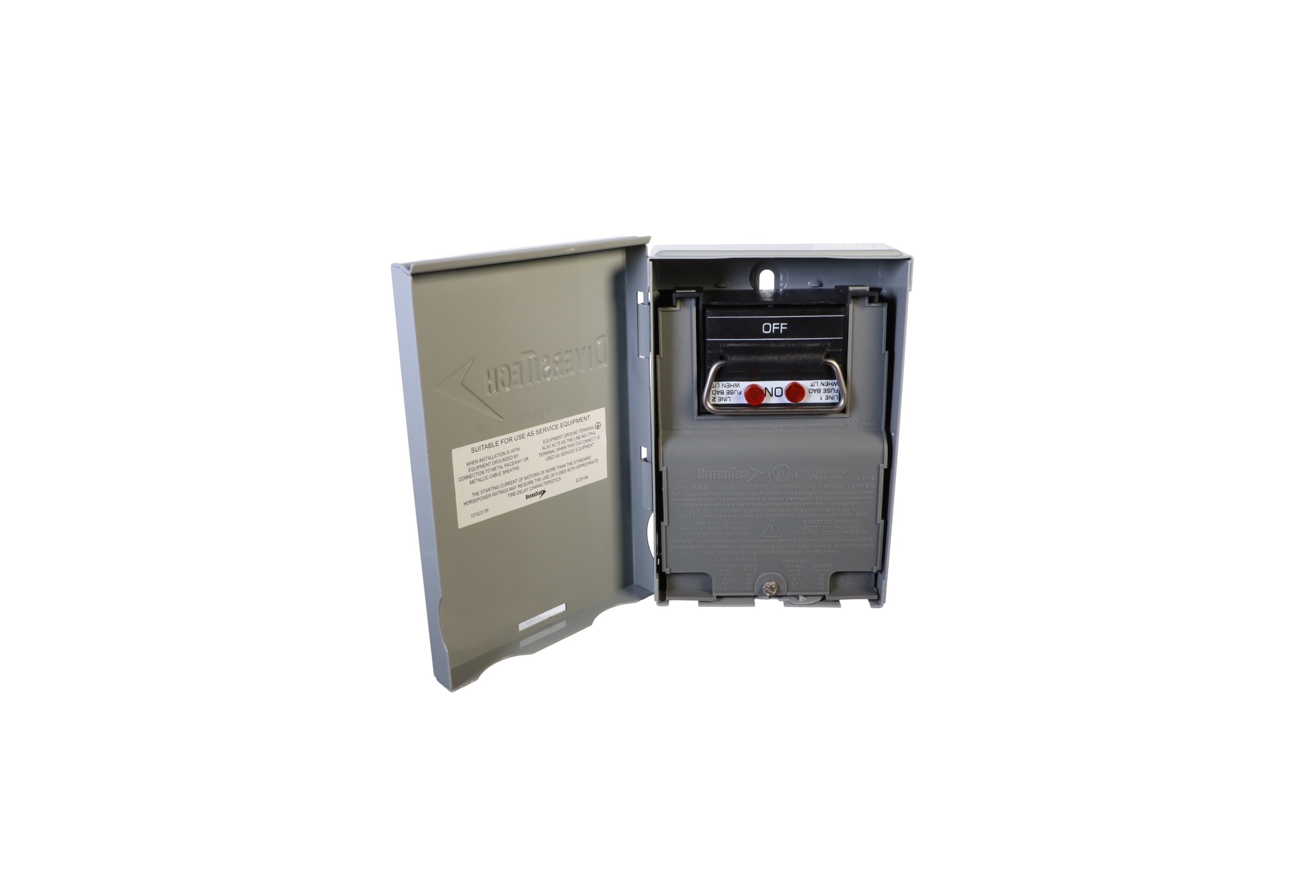 Diversitech Dds-30 Fusible Pull-Out Disconnect Switch, 30A, 240V, Hvac 2 Diversitech dds-30 fusible pull-out disconnect switch, 30a, 240v, hvac - image 2