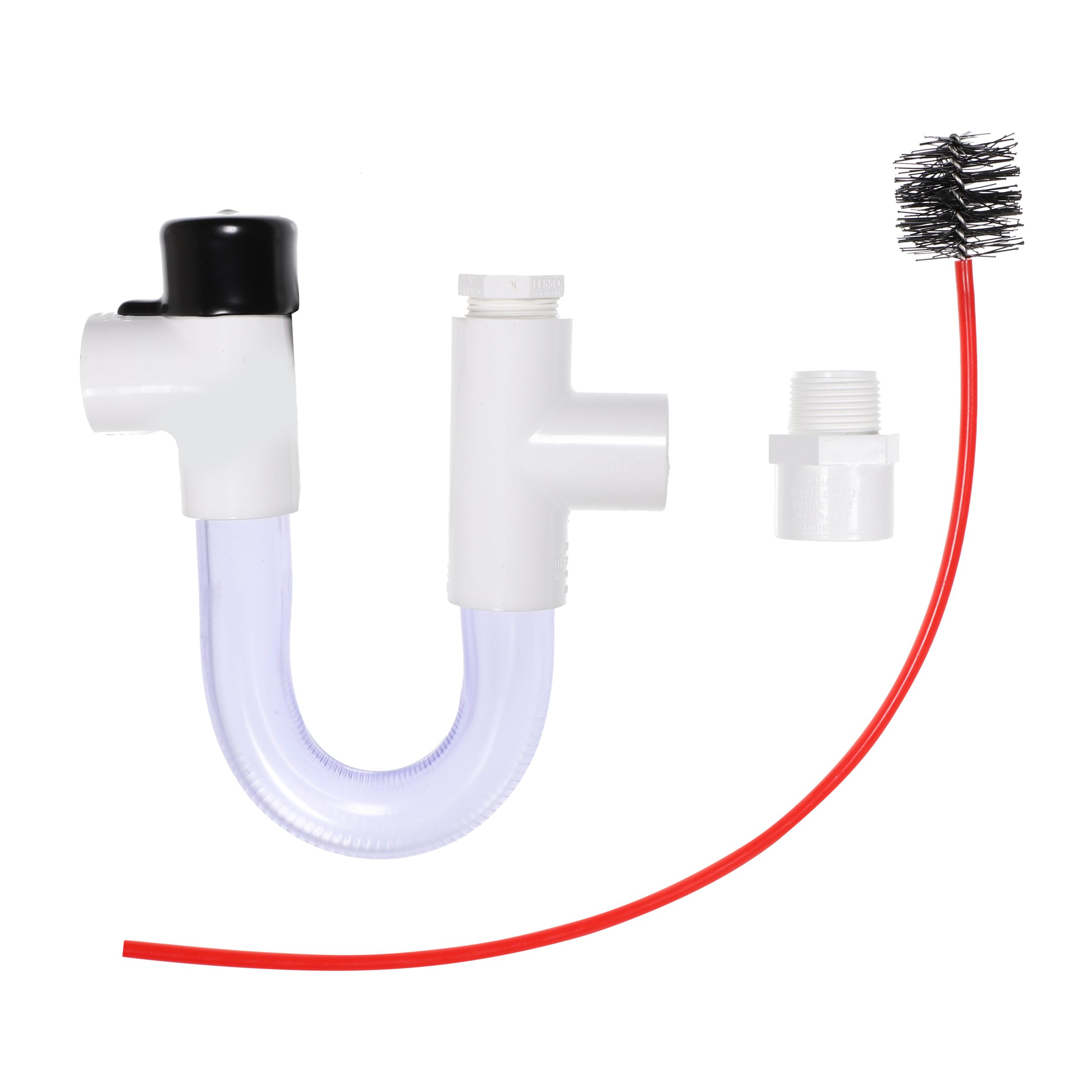 Asurity Dtk113B Drain Trap Kit With Brush, 3/4&Quot; Pvc, 1&Quot; Drop, Clear Pvc 6 Asurity dtk113b drain trap kit with brush, 3/4" pvc, 1" drop, clear pvc - image 6