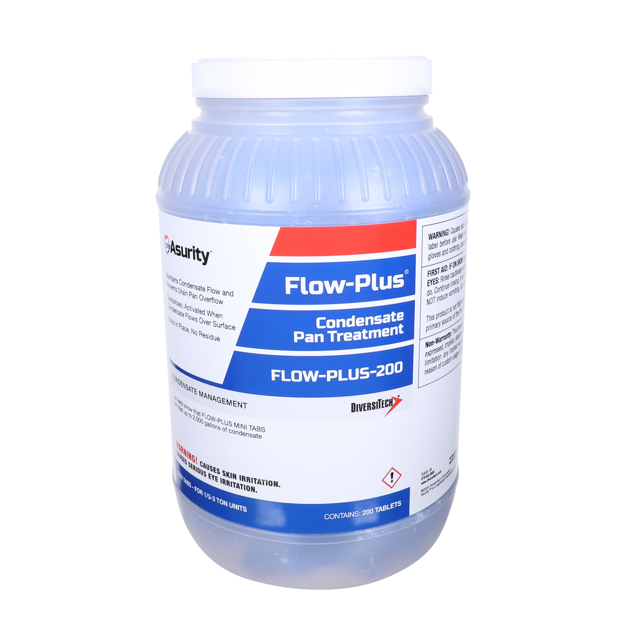 Asurity Flow-Plus-200 Flow-Plus Condensate Pan Treatment, 200 Mini-Tablets, 1/3-3 Ton 1 Asurity flow-plus-200 flow-plus condensate pan treatment, 200 mini-tablets, 1/3-3 ton