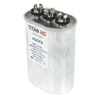 Packard Pocfd605A Titan Hd 60+5 Mfd, 440/370V, Oval Dual Run Capacitor 3 Pocfd605a front 1