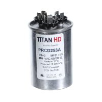 Packard Prcd253A Titan Hd 25+3 Mfd, 370V, Round Dual Run Capacitor 15 Prcd253a front