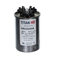 Packard Prcd354A Titan Hd 35+4 Mfd, 370V, Round Dual Run Capacitor 10 Prcd354a front 1