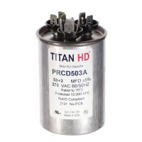 Packard Prcd503A Titan Hd 50+3 Mfd, 370V, Round Dual Run Capacitor 1 Prcd503a front