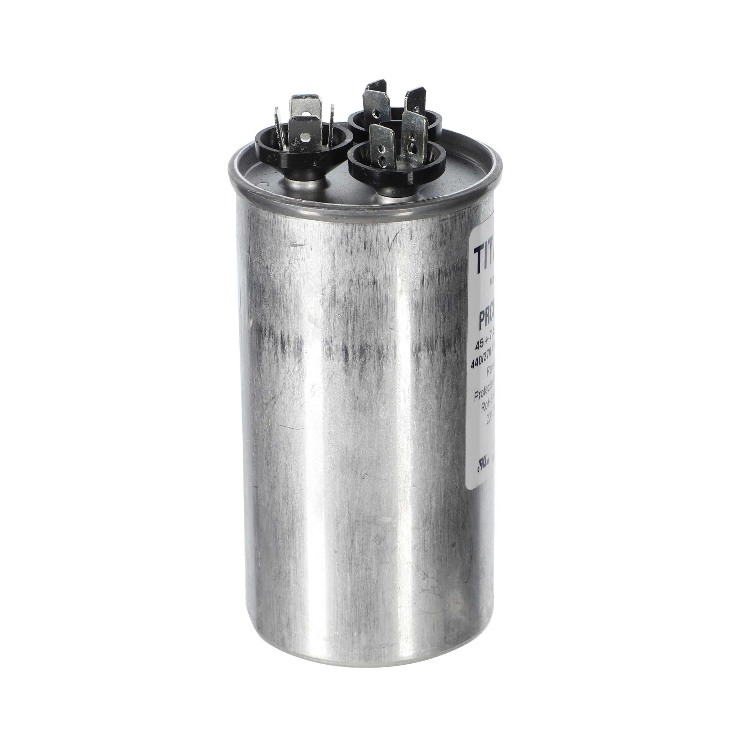 Packard Prcfd4575A Titan Hd 45+7.5 Mfd, 440/370V, Round Dual Run Capacitor 4 Packard prcfd4575a titan hd 45+7. 5 mfd, 440/370v, round dual run capacitor - image 4