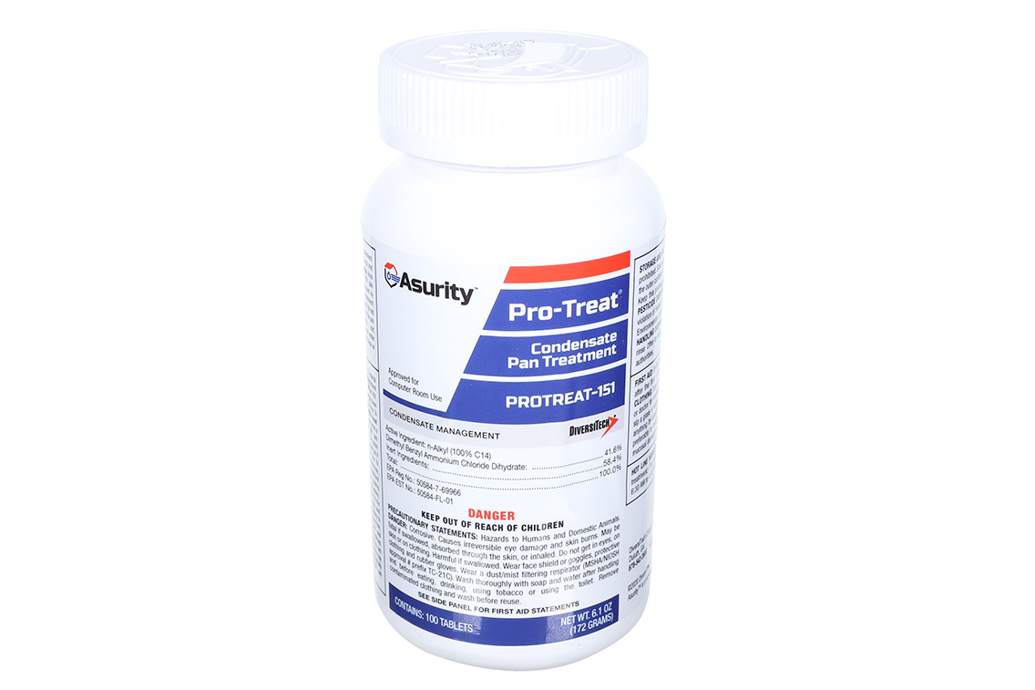 Diversitech Pro-Treat 151 Condensate Drain Pan Treatment, 100 Tablets Per Jar 1 Diversitech pro-treat 151 condensate drain pan treatment, 100 tablets per jar
