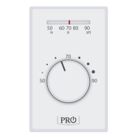 Pro1 T501Ml2 Mechanical Non-Programmable Thermostat, 2-Wire Line Voltage Electric Heat 41 T501ml2 01 front