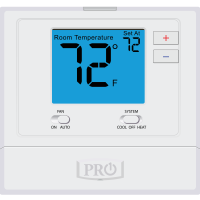 Pro1 T731 Digital Non-Programmable Ptac Thermostat, 1H/1C Conv, 2H/1C Heat Pump, 24V 40 T701