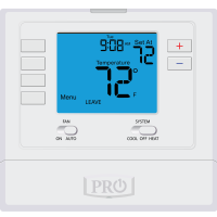 Pro1 T715 Digital 5/1/1-Day Programmable Thermostat, 2H/2C, Multi-Stage, 24V 43 T715 01 front