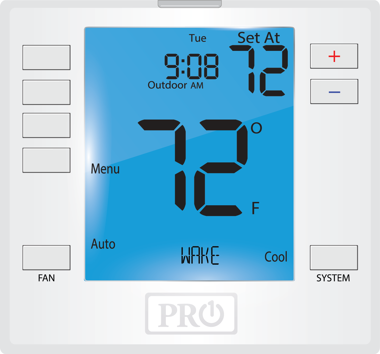 Pro1 T755S Digital 7-Day/5-1-1 Programmable Thermostat, 2H/2C, Wired Remote Sensor Compatible 1 Pro1 t755s digital 7-day/5-1-1 programmable thermostat, 2h/2c, wired remote sensor compatible