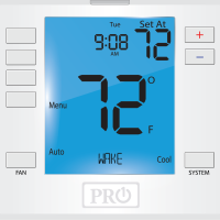 Pro1 T755 Digital 7-Day/5-1-1 Programmable Thermostat, 2H/2C, 3H/2C Heat Pump, 24V 47 T755 01 front