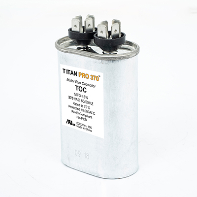 Packard Toc20 Titan Procap 20 Mfd, 370V, Oval Run Capacitor 2 Packard toc20 titan procap 20 mfd, 370v, oval run capacitor - image 2