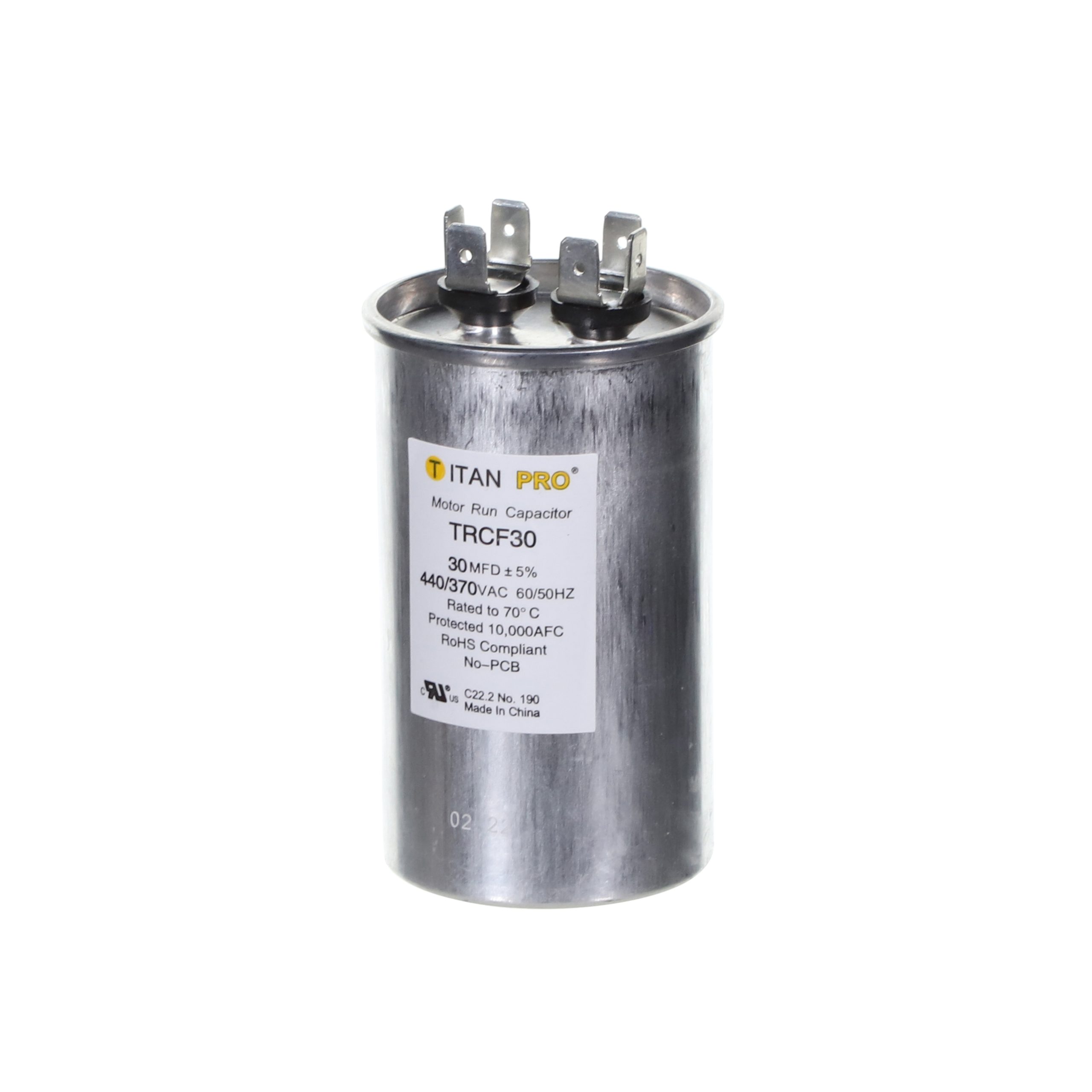 Packard Trcf30 Titan Procap 30 Mfd, 440/370V, Round Run Capacitor 2 Packard trcf30 titan procap 30 mfd, 440/370v, round run capacitor - image 2