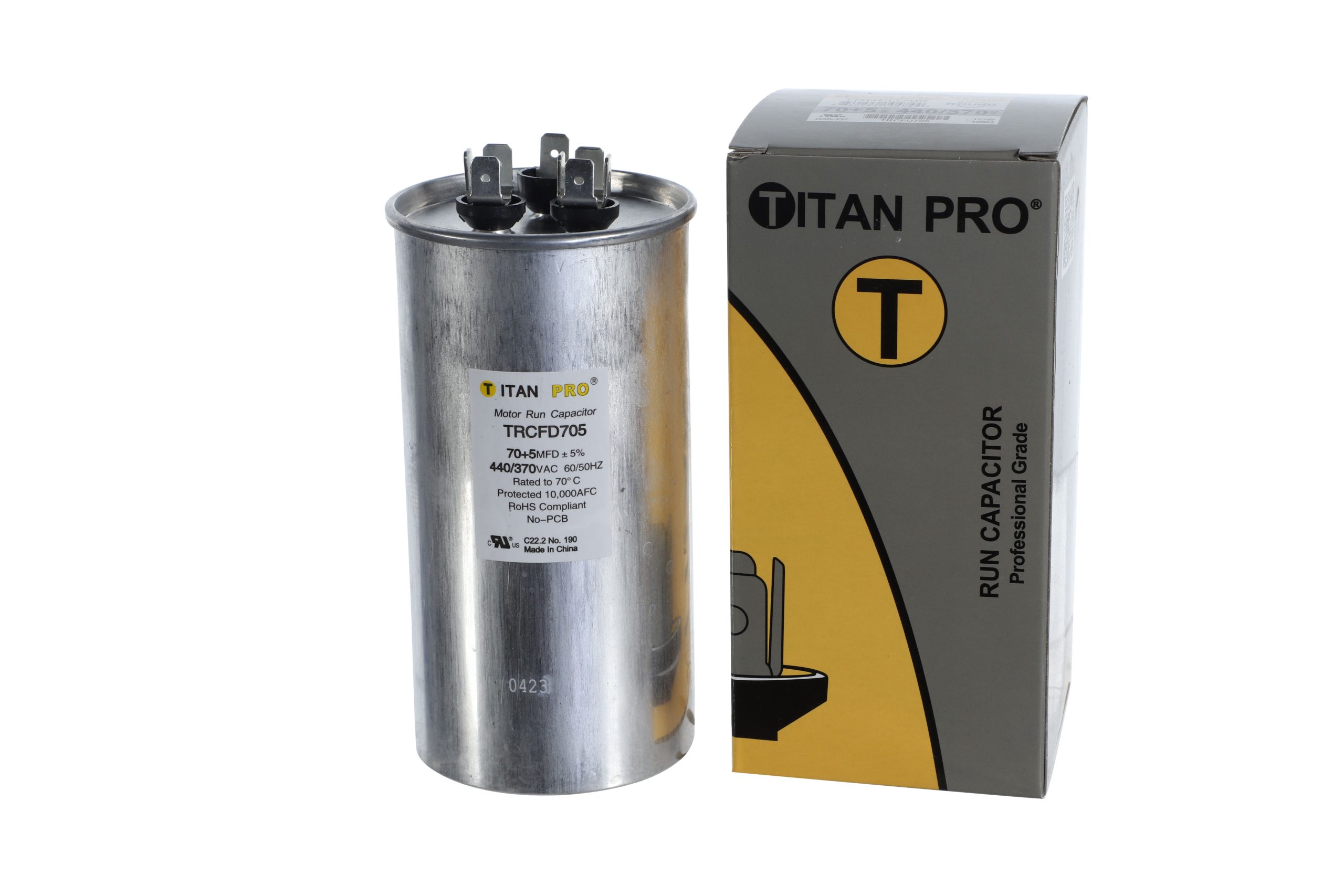 Packard TRCFD705 Titan ProCap 70+5 MFD, 440/370V, Round Dual Run Capacitor - Image 7