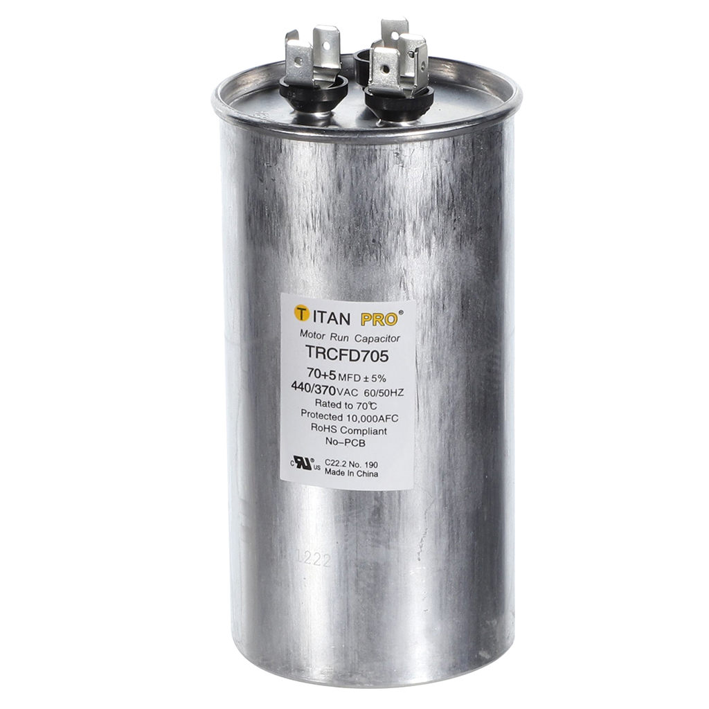 Packard TRCFD705 Titan ProCap 70+5 MFD, 440/370V, Round Dual Run Capacitor - Image 2