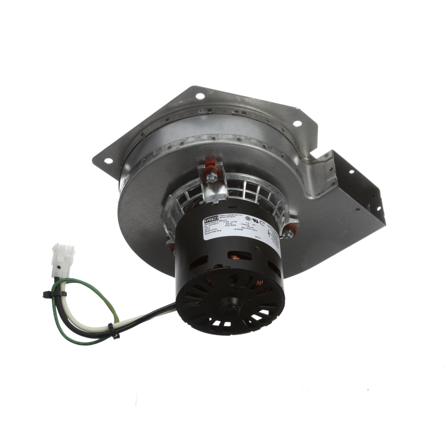 Fasco A143 Draft Inducer, 1/50 Hp, 115V, 3000 Rpm, Trane Replacement 1 Fasco a143 draft inducer, 1/50 hp, 115v, 3000 rpm, trane replacement