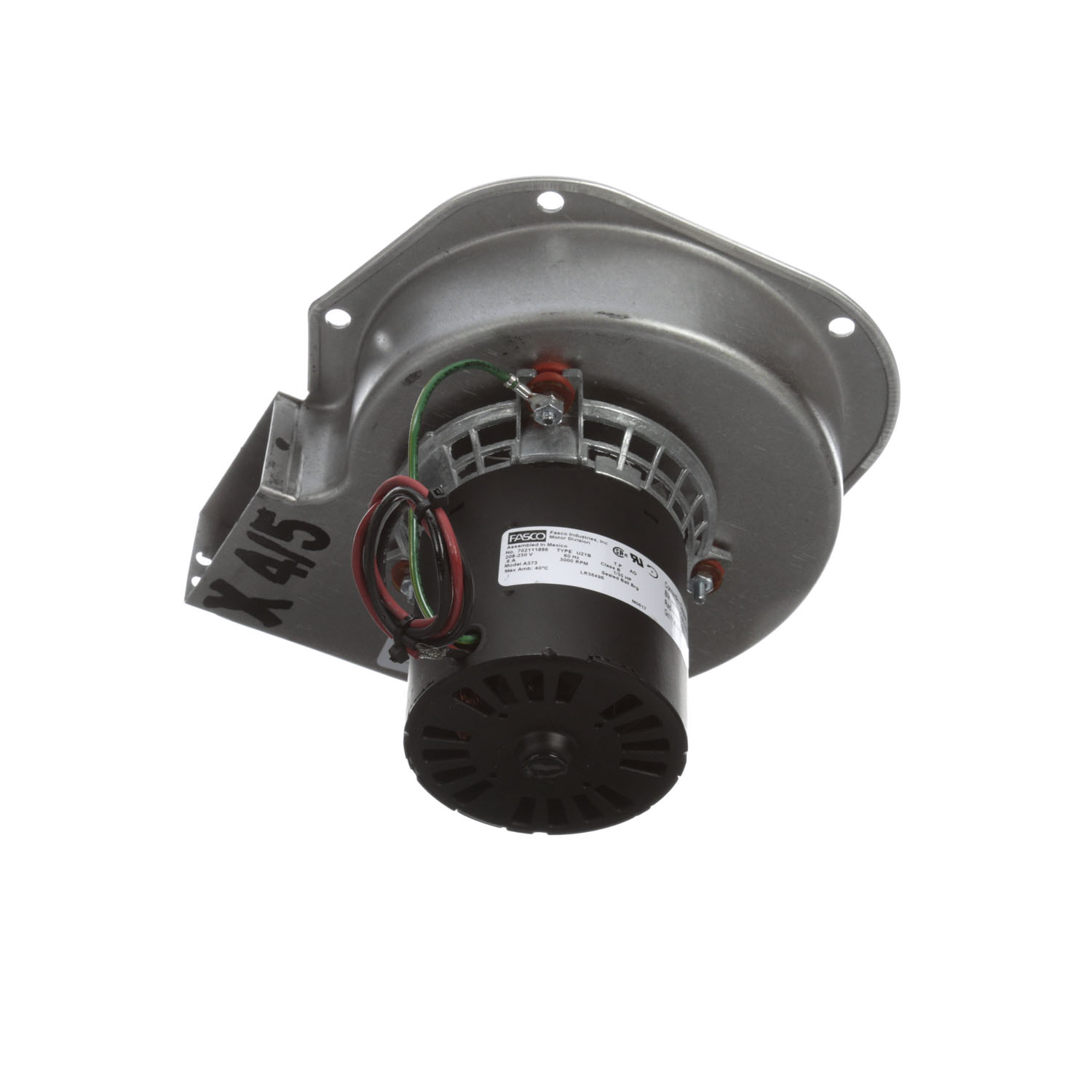 Fasco A373 Draft Inducer, 1/35 Hp, 208-230V, 3000 Rpm Ccw, Trane Replacement 1 Fasco a373 draft inducer, 1/35 hp, 208-230v, 3000 rpm ccw, trane replacement
