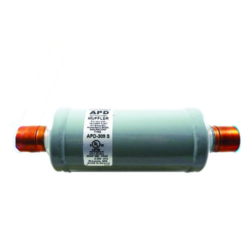 Copeland 056989 apd309s 1-1/8" odf 30 cu in 680 psi pulsation dampener/muffler