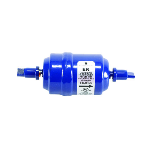 Copeland 060012 liquid line filter drier, 1/4" sweat, 3 cu in, 20 micron, 680 psi (ek032s)