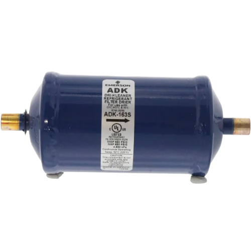 Copeland adk163s liquid line filter drier, 3/8" sweat, 16 cu in, 40 micron, 680 psi – 060795