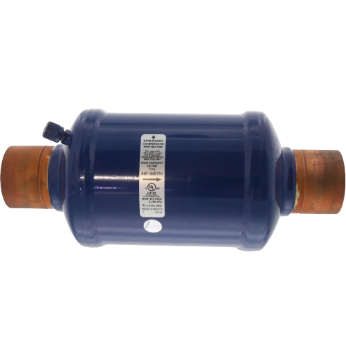 Copeland asf64s17-vv suction line filter drier w/ dual access valves 063113