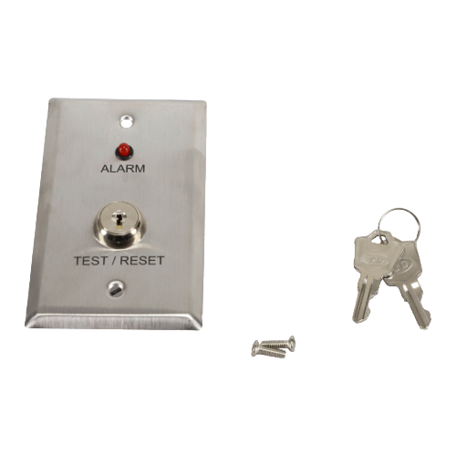 Aci 111733 1 led key test/reset stainless steel sensor