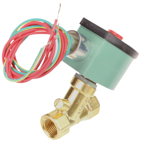 Asco 8030g17 2-way normally closed solenoid valve, 1/2" npt, 120vac, brass/nbr