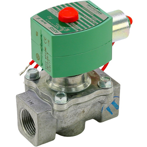 Asco 8040g123c0400f3 3/4" 2 lb gas shutoff solenoid valve 12vdc watertight