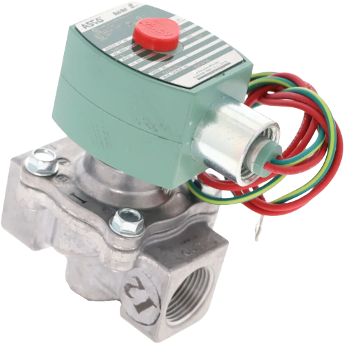 Asco 8040g23 2-way normally closed solenoid valve 3/4" npt 120vac fuel gas