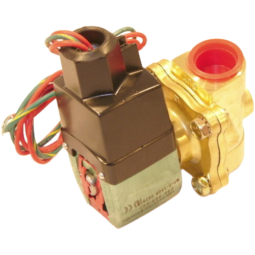 Asco 8210p95-100/240v 2-way n. C. Solenoid valve, 3/4" npt, 5 cv, brass/nbr