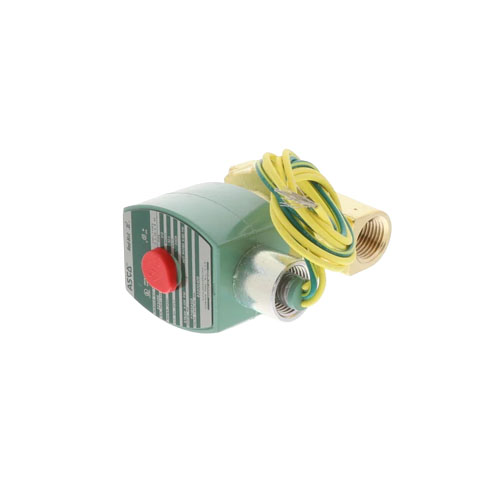 Asco 8220g406 2-way n/c solenoid valve 1/2" npt 120vac brass nema 4x