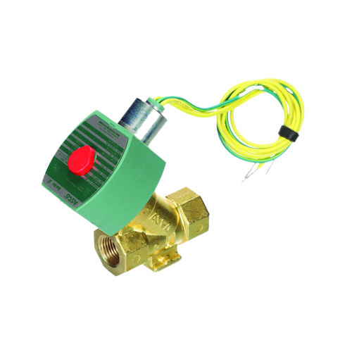 Asco 8222g47 2-way normally closed solenoid valve, 1/2" npt, 120vac, steam