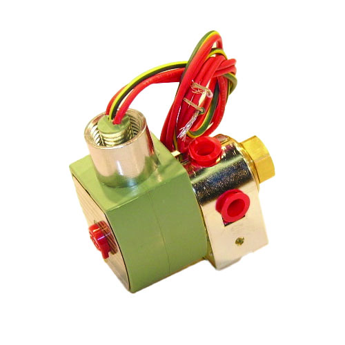 Asco 8320g3 3-way universal solenoid valve, 1/8" npt, 120vac, brass, nema 4x